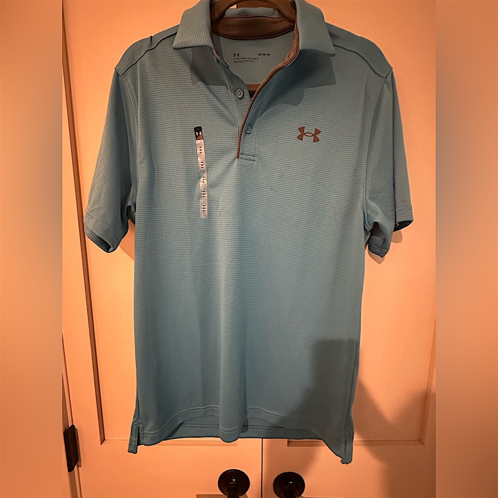 Under Armour Men’s Aqua Performance Polo with Contrasting Trim